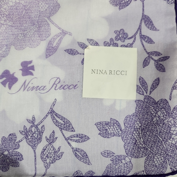 ❤️  Nina Ricci Handkerchief Cotton Brandnew Authentic - Picture 8 of 8